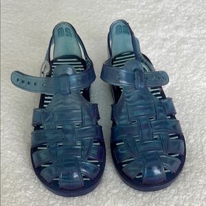 Kids Blue Jelly Sandals